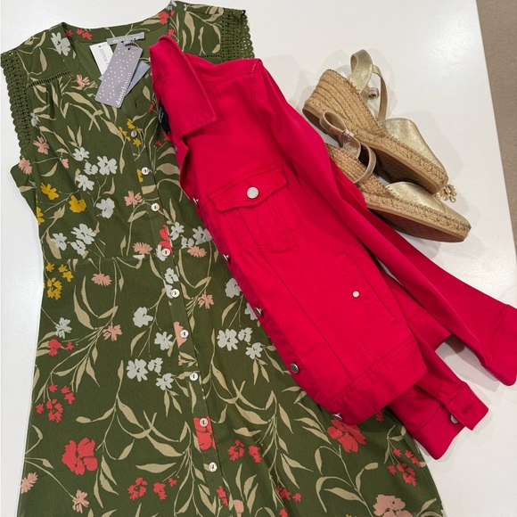 Daniel Rainn NWT Floral Button-Front Sundress - Picture 2 of 15